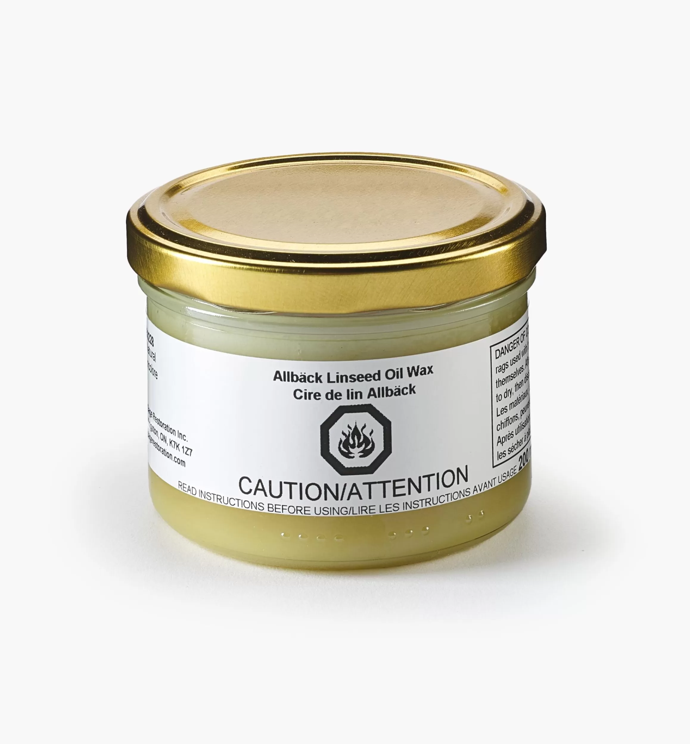 Lee Valley Allbäck Natural Linseed Oil Wax