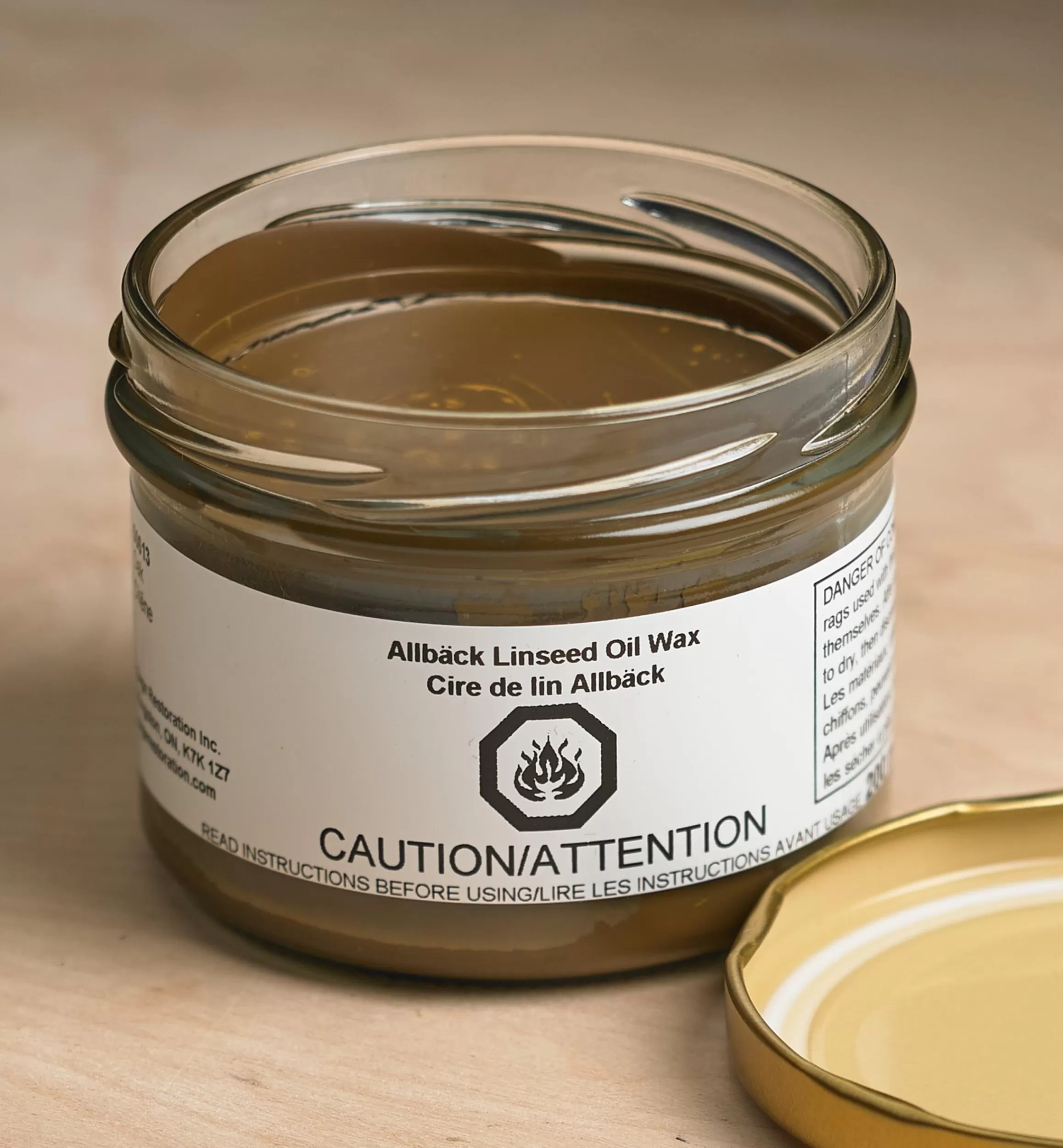 Lee Valley Allbäck Oak Linseed Oil Wax
