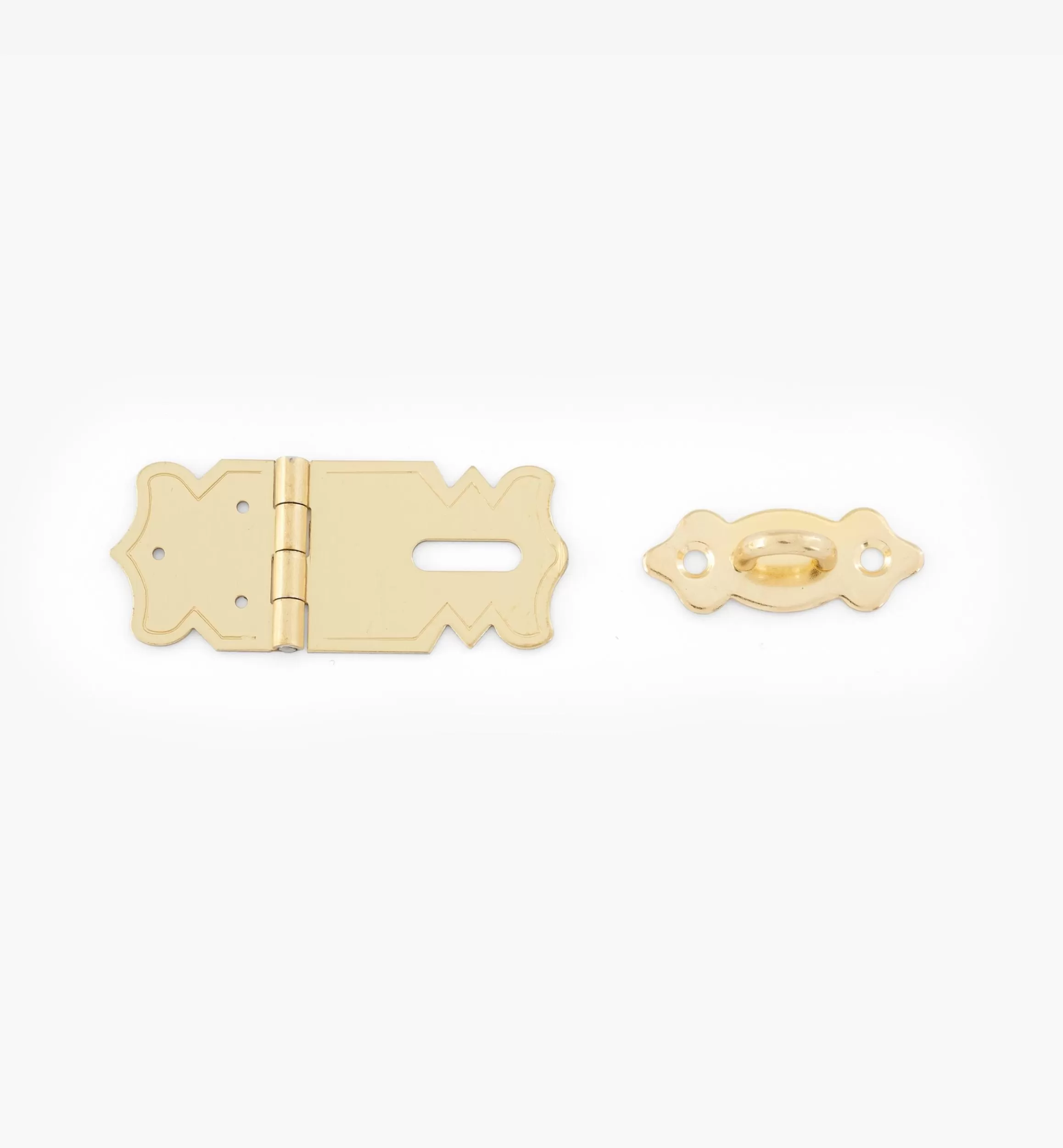 Lee Valley Brass-Plated Hasp