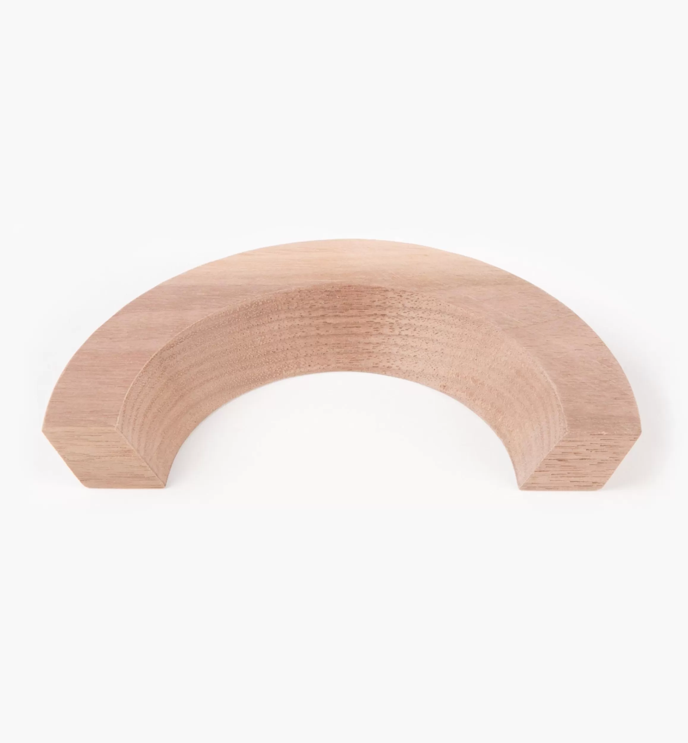 Lee Valley Danish Walnut Semicircular Half-Ring Pull