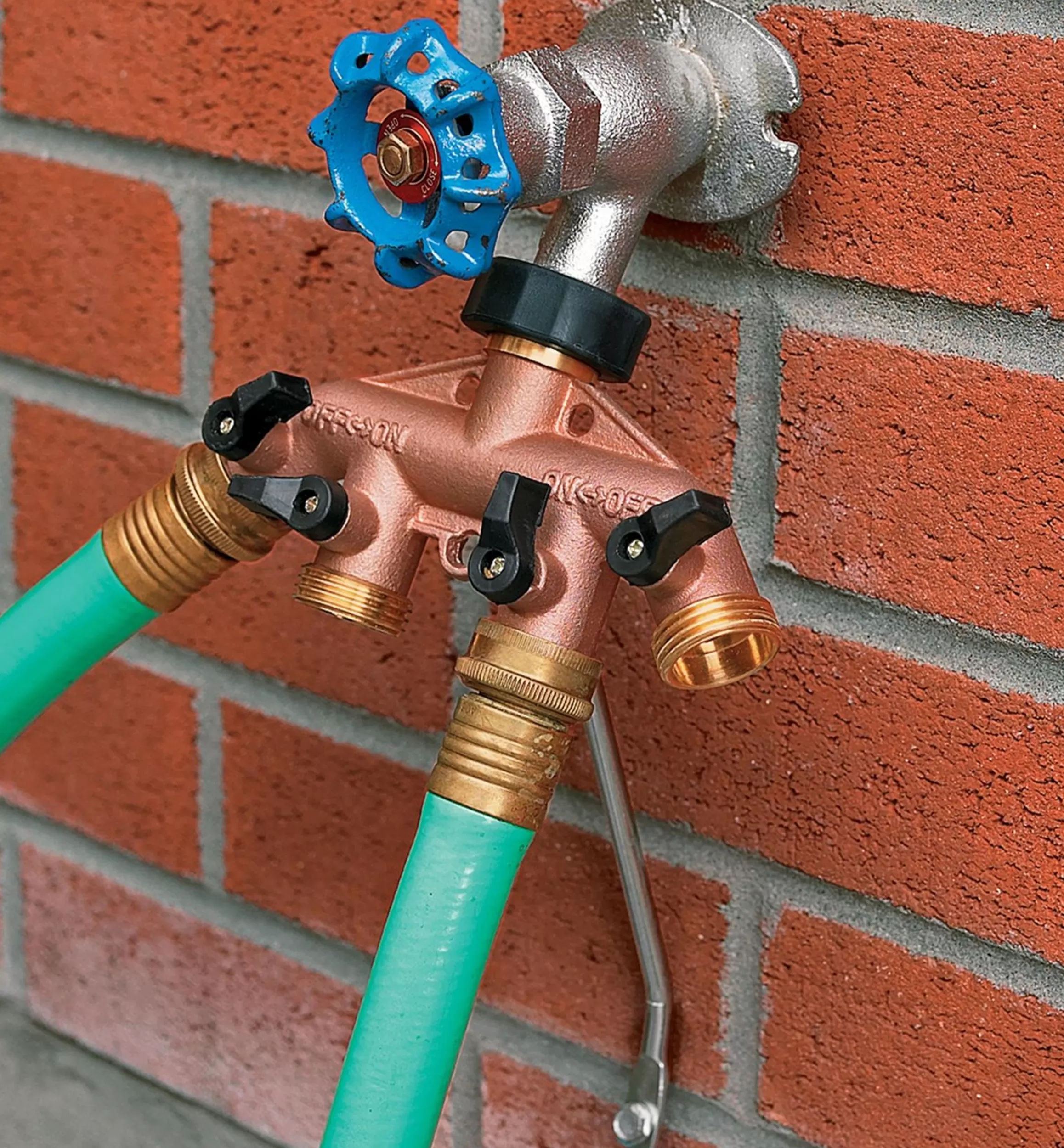 Lee Valley Four-Way Brass Manifold