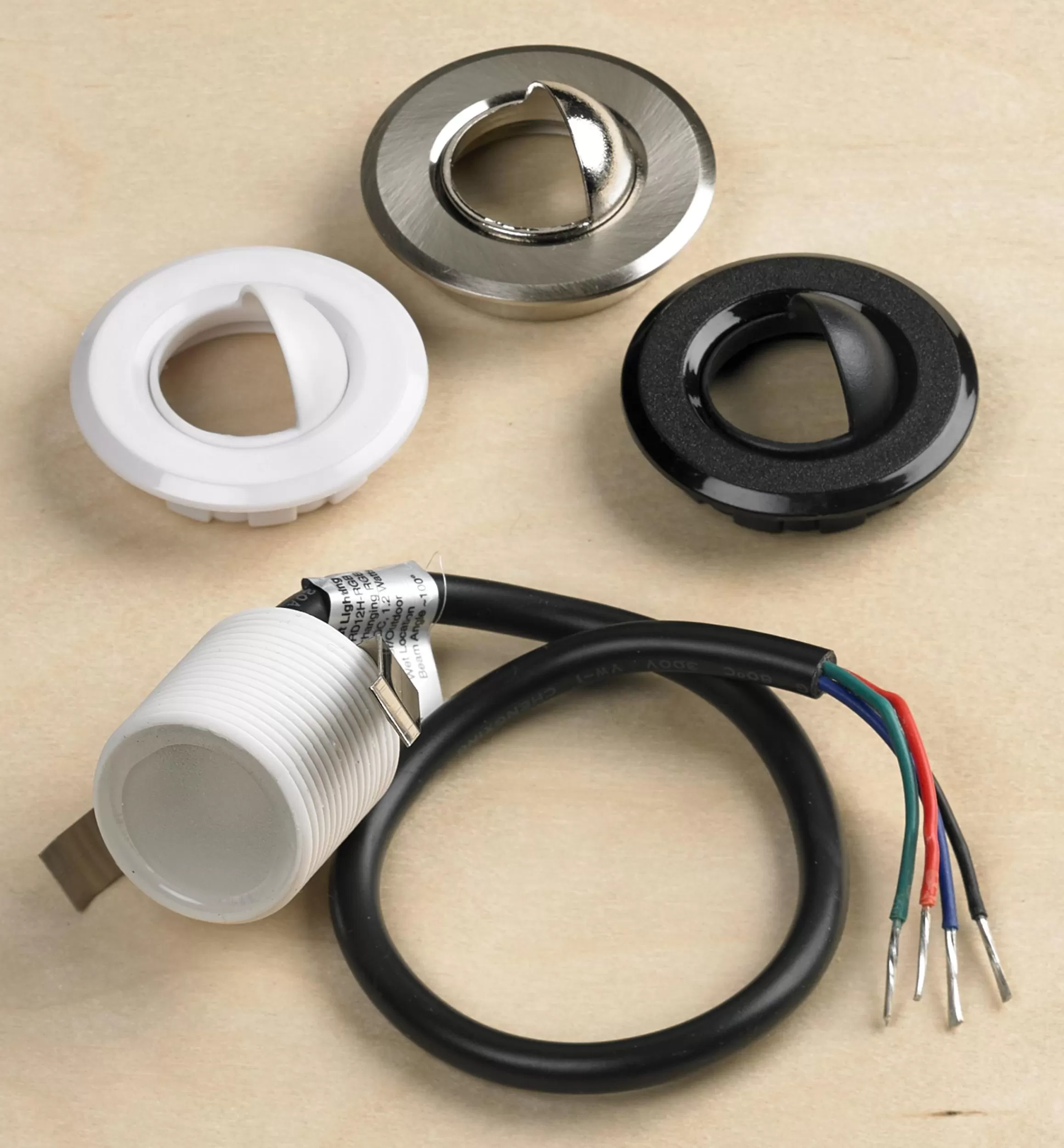 Lee Valley Indoor/Outdoor Color-Controlled (RGB) Mini Recessed LED Light Kit