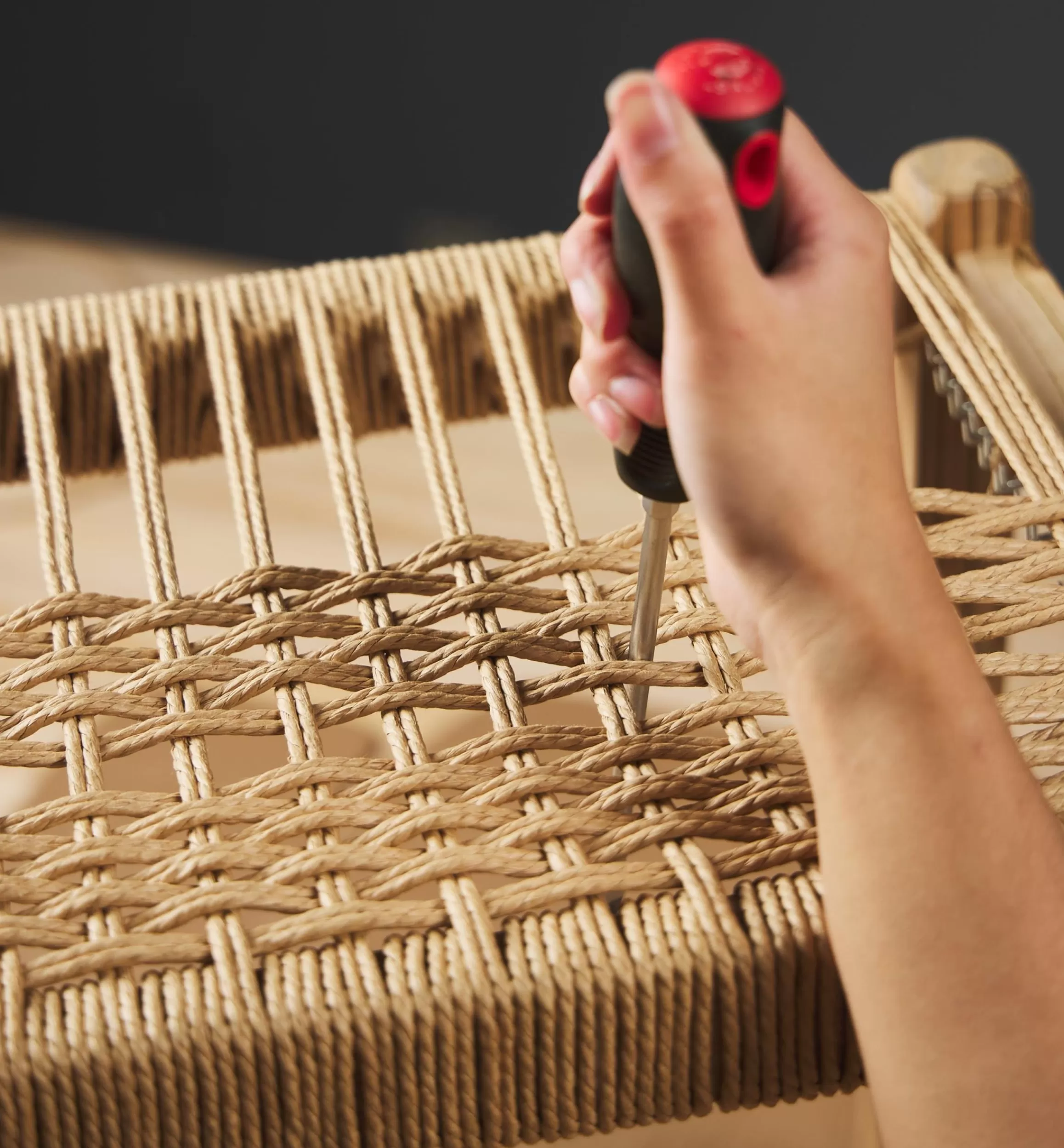 Lee Valley Make It Yourself Danish Cord Stool Kit