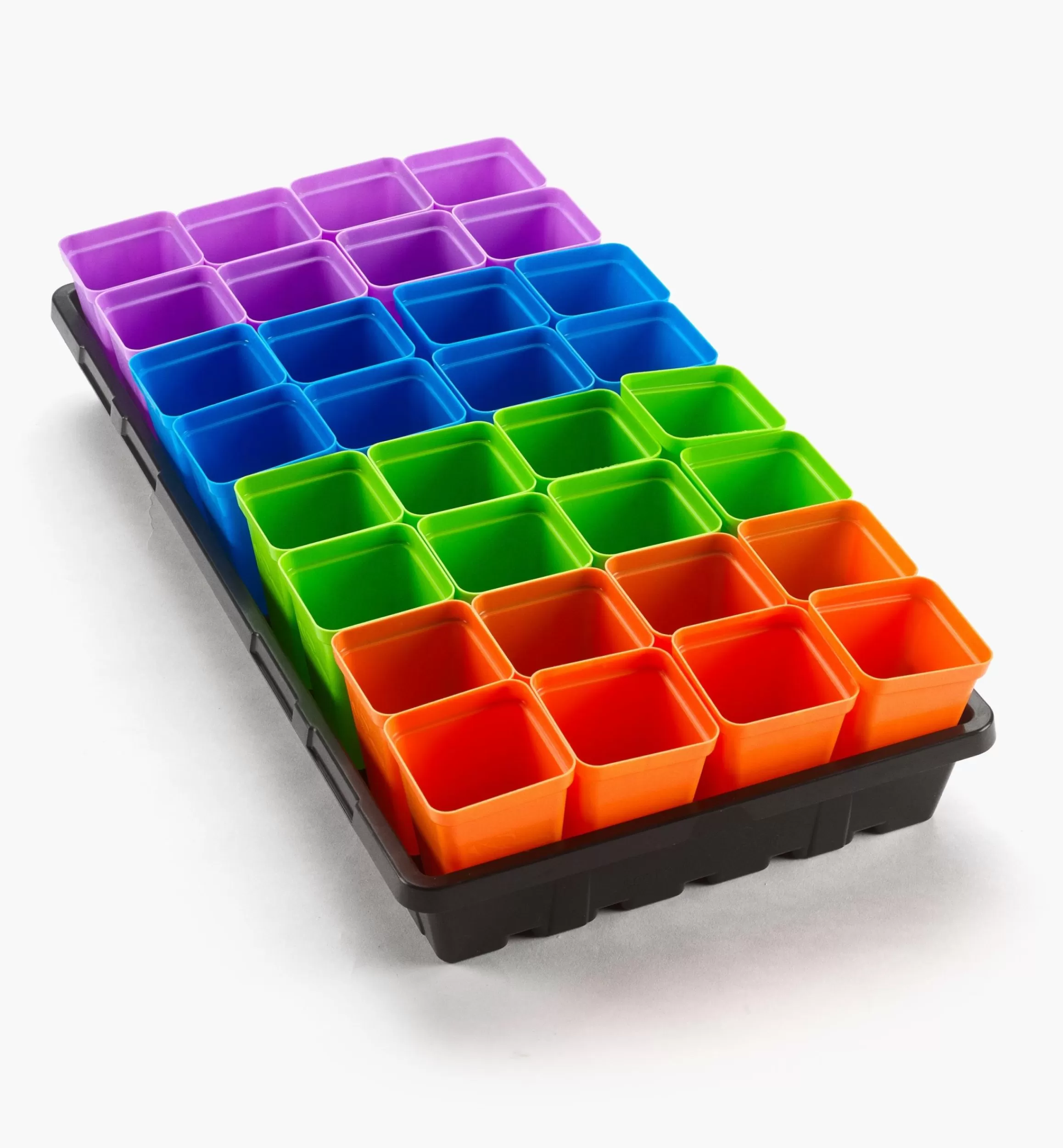Lee Valley 32-Pack Of 2 1/2" Multicolor Pots With Propagation Tray
