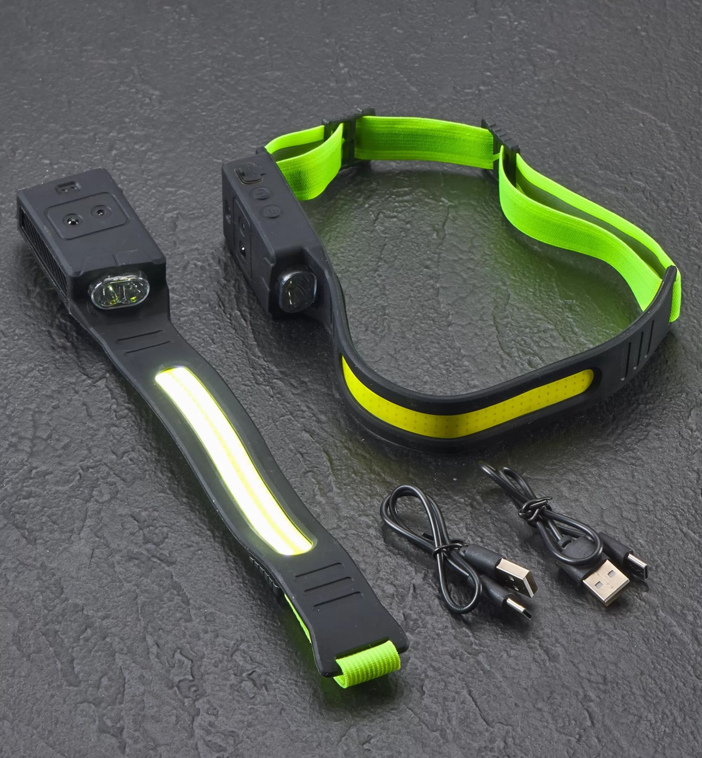 Lee Valley Pair Of Rechargeable COB Headlamps