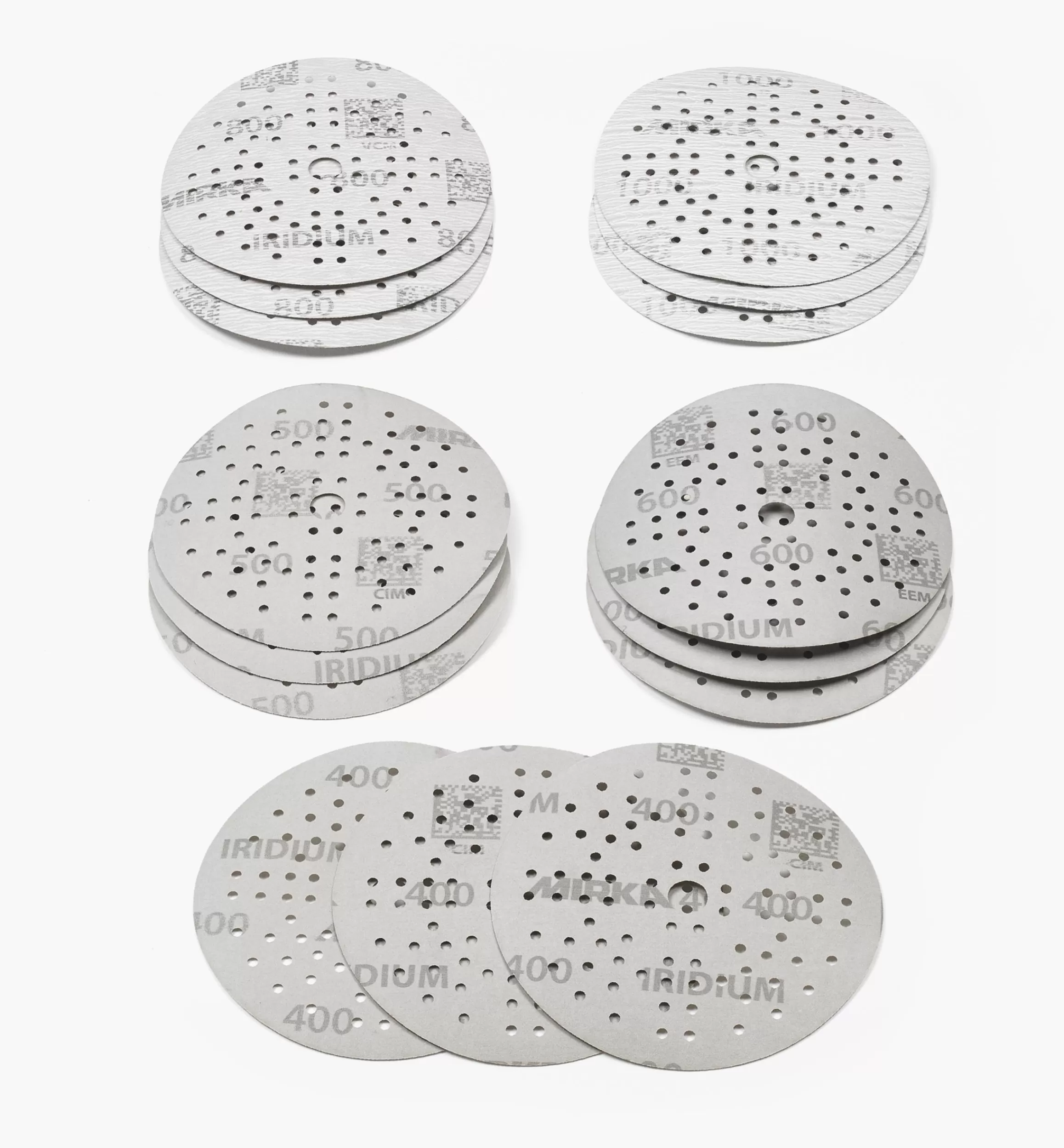 Lee Valley 15-Pc. Sample Pack Of Mirka 5" Fine 89-Hole Iridium Grip Discs
