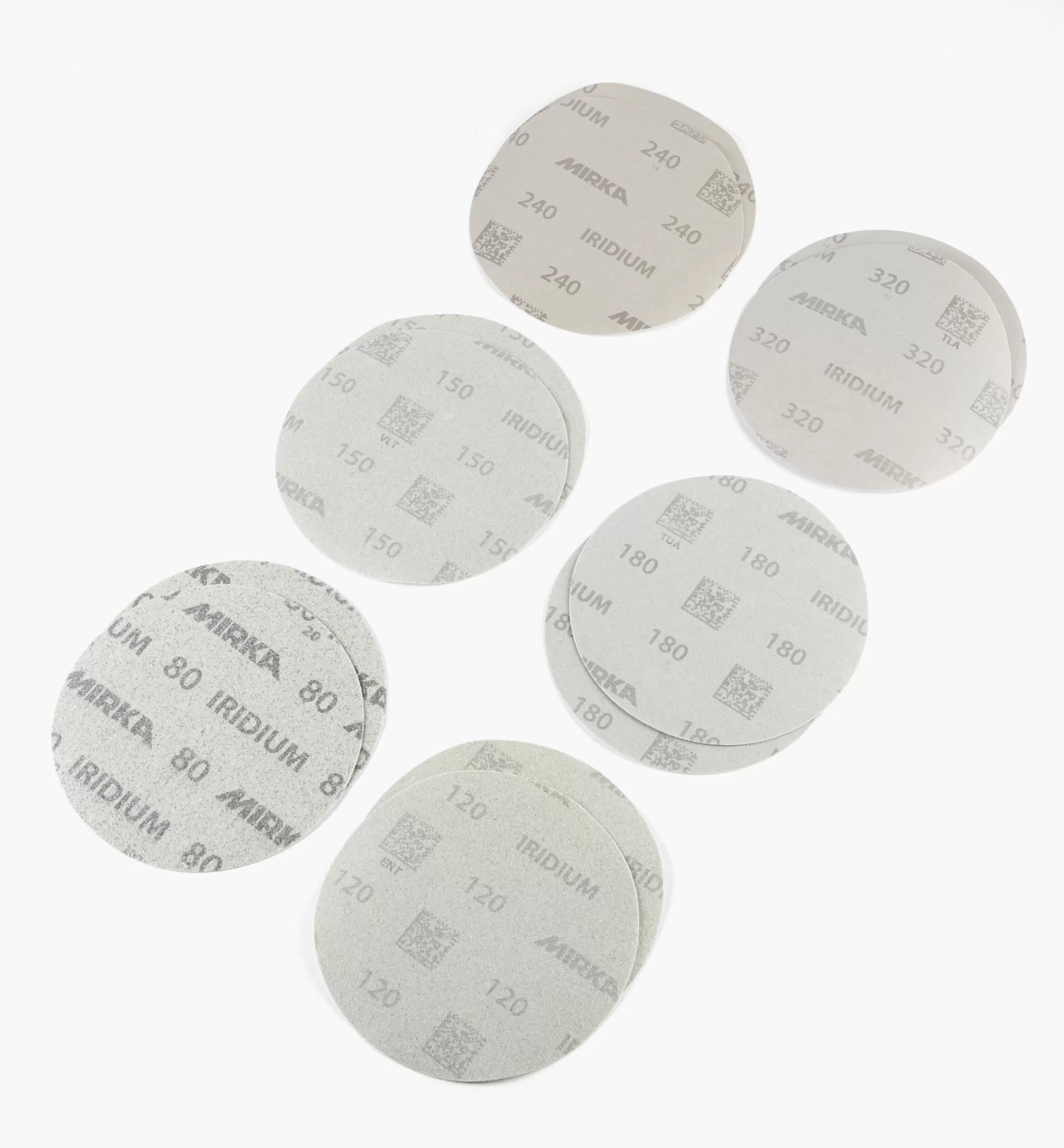Lee Valley 12-Pc. Sample Pack Of Mirka 6" No-Hole Iridium Grip Discs