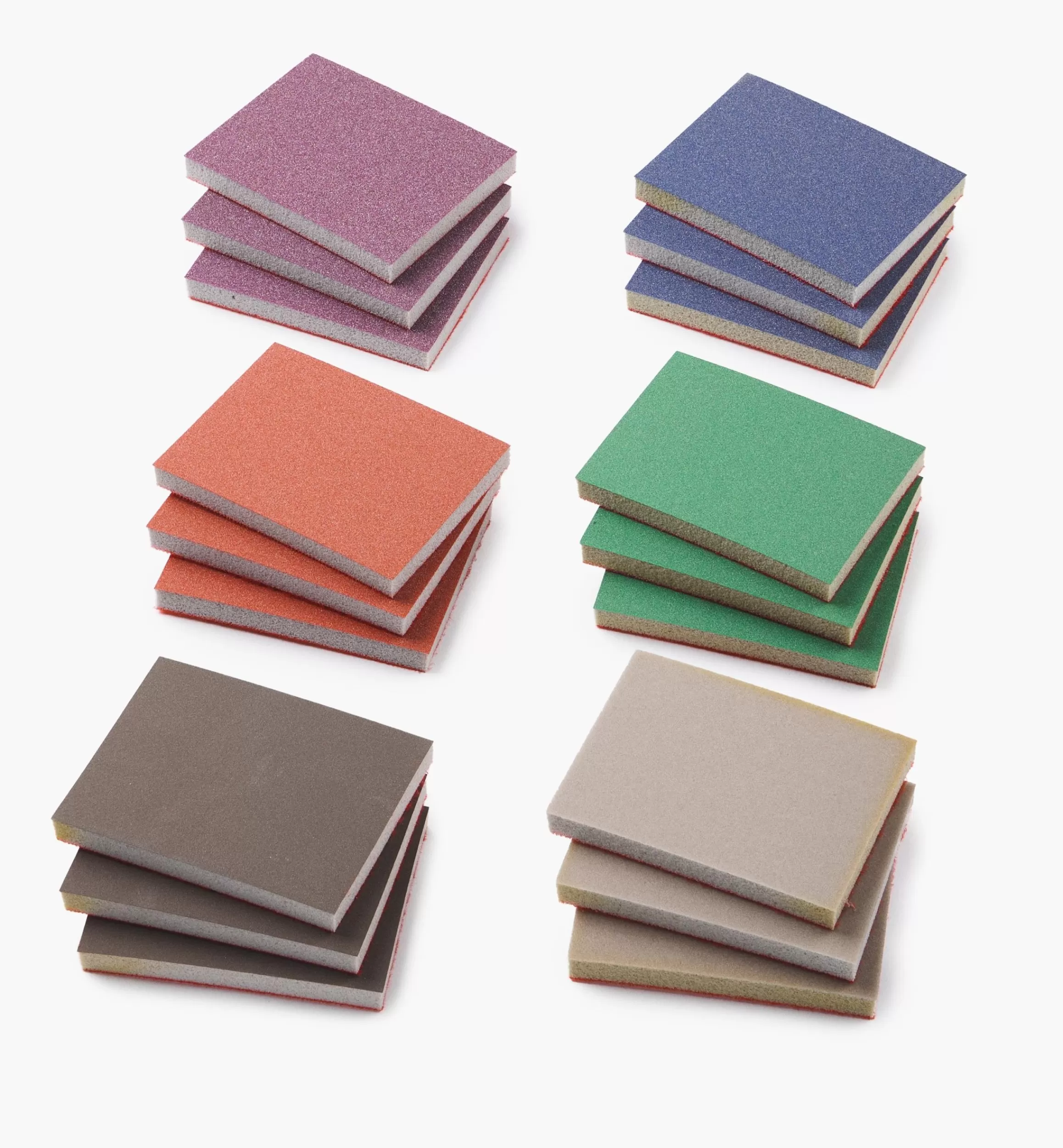 Lee Valley 18-Pc. Sample Pack Of Mirka HD 3" × 4" × 10mm Grip Abrasive Sponges