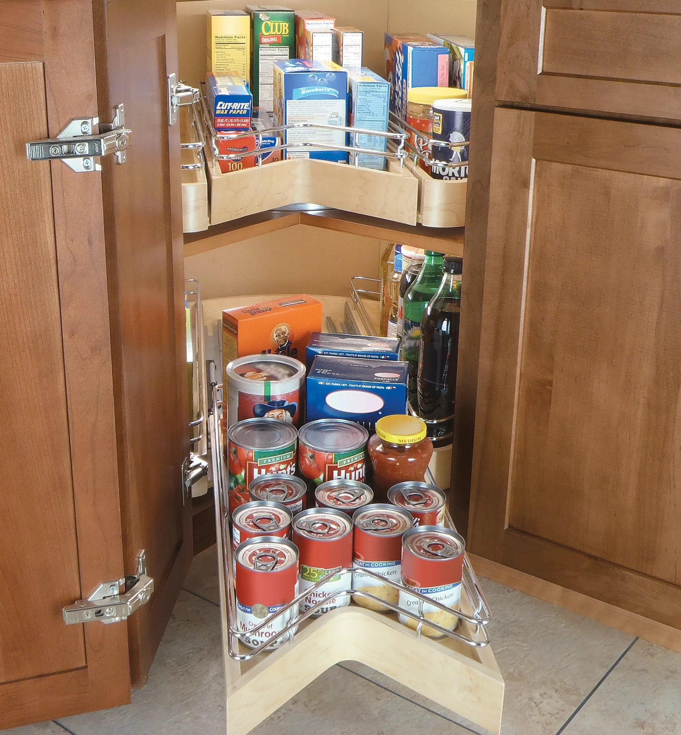 Lee Valley Pull-Out Wooden Kidney Shelf