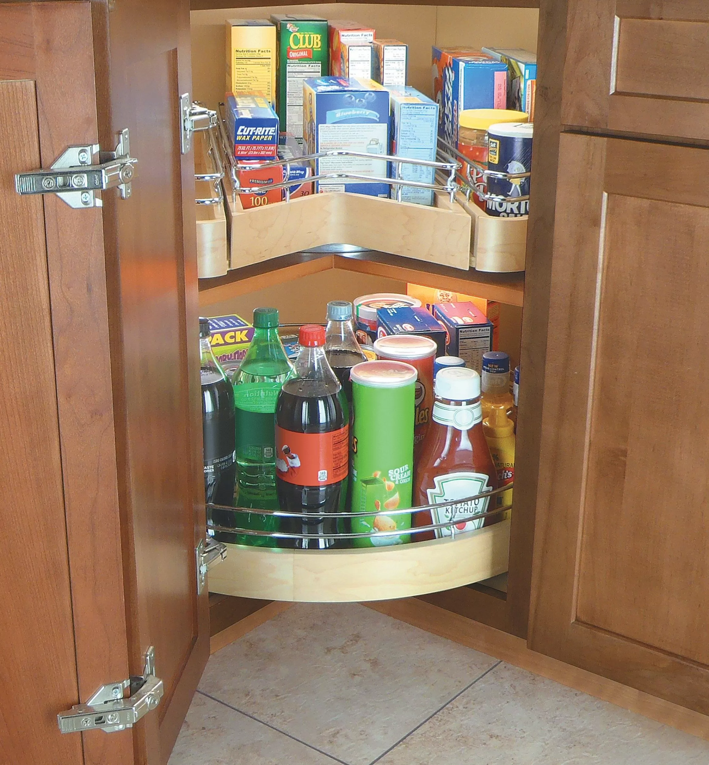 Lee Valley Pull-Out Wooden Kidney Shelf