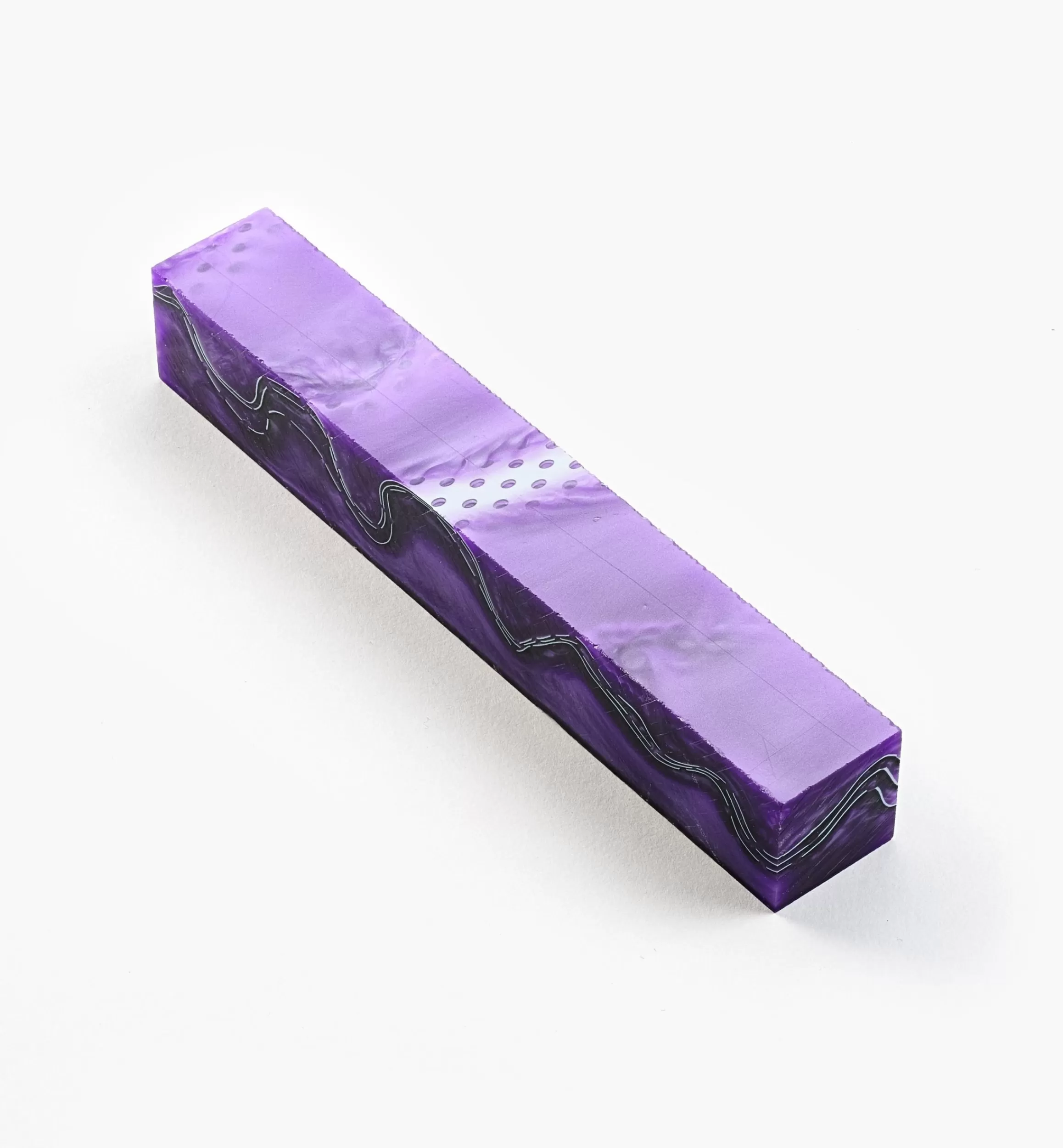 Lee Valley Purple Mesh Acrylic Acetate Pen Blank