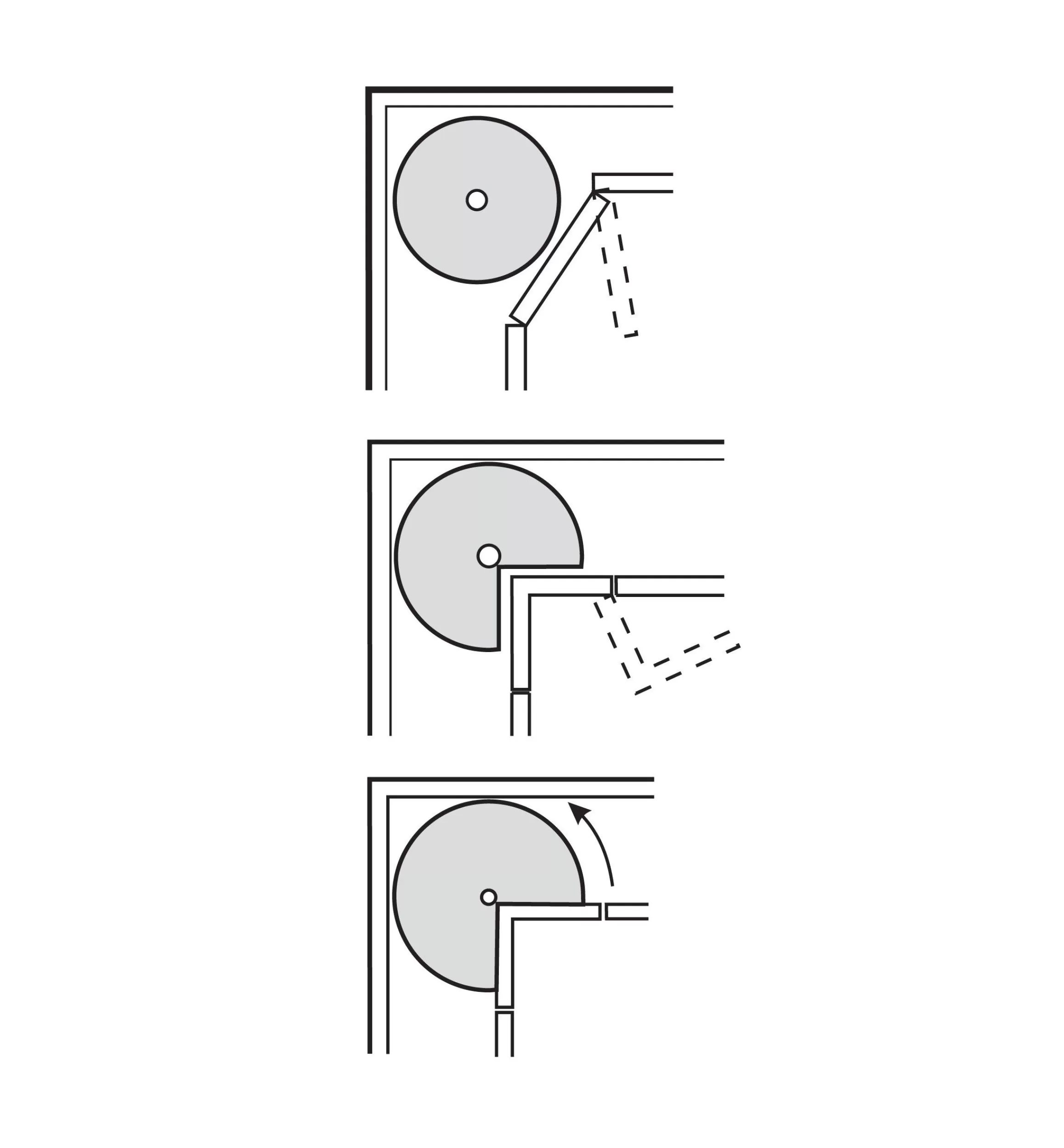 Lee Valley Revolving Shelf Hardware