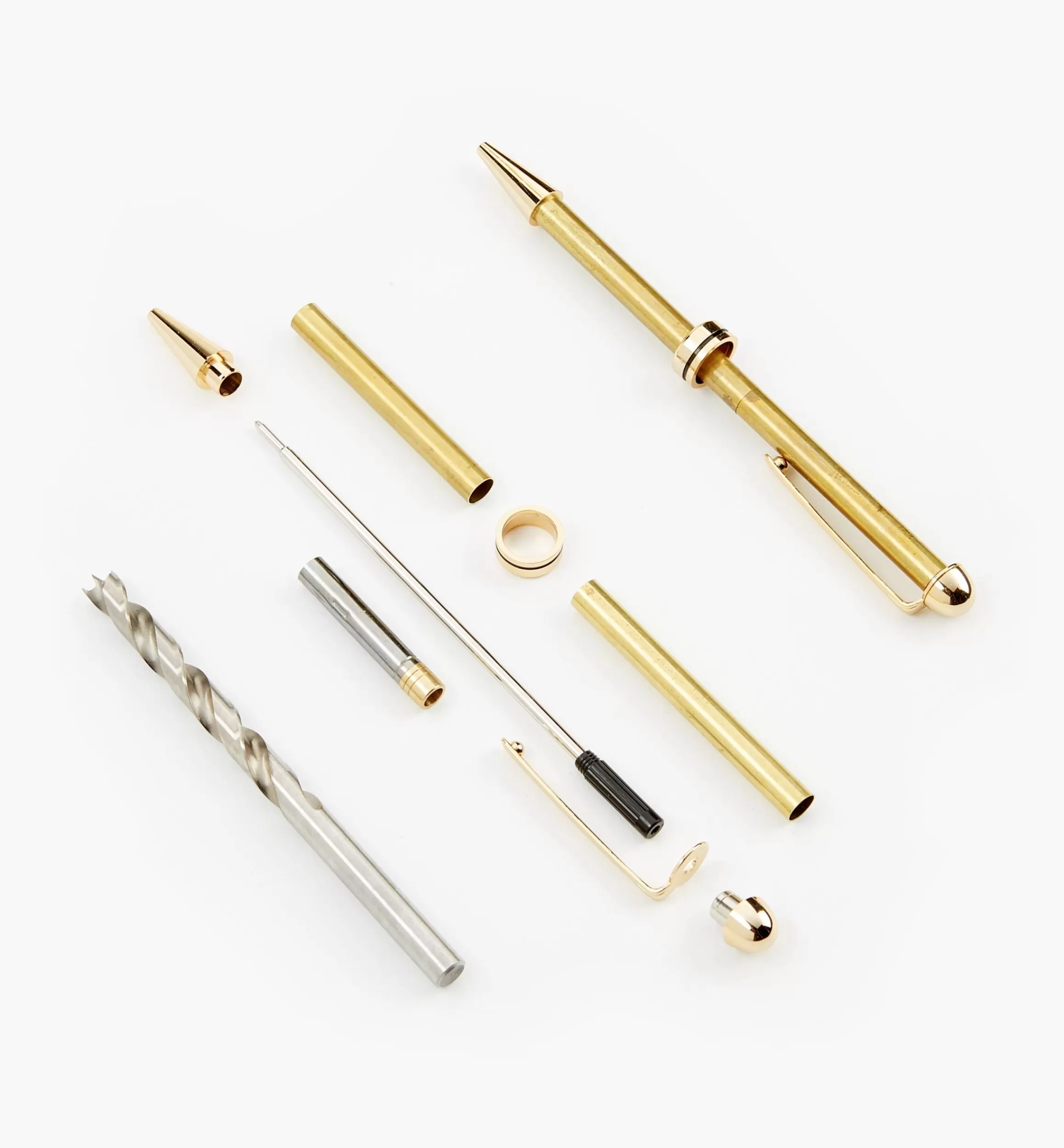 Lee Valley Round-Top European Pen Hardware Starter Set