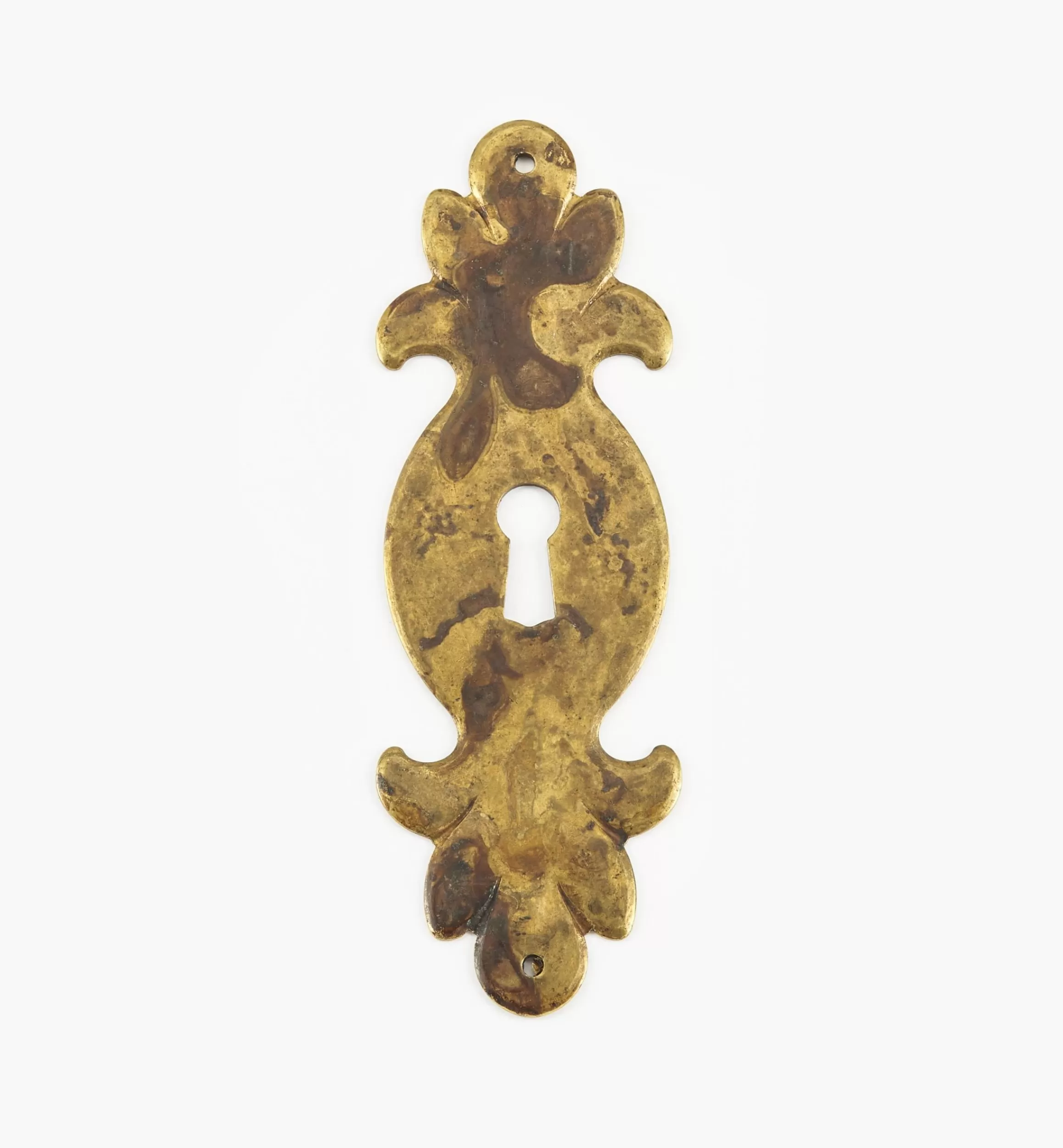 Lee Valley Solid Brass Plate Keyhole Escutcheons