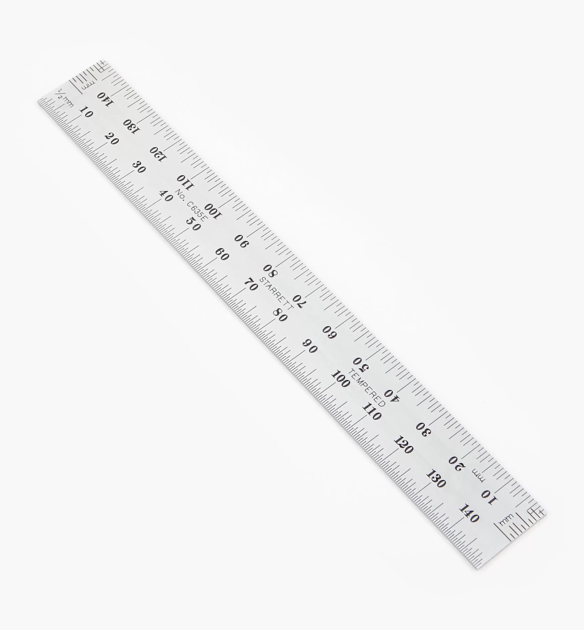 Lee Valley Starrett Spring-Tempered Precision Rules With End Graduations