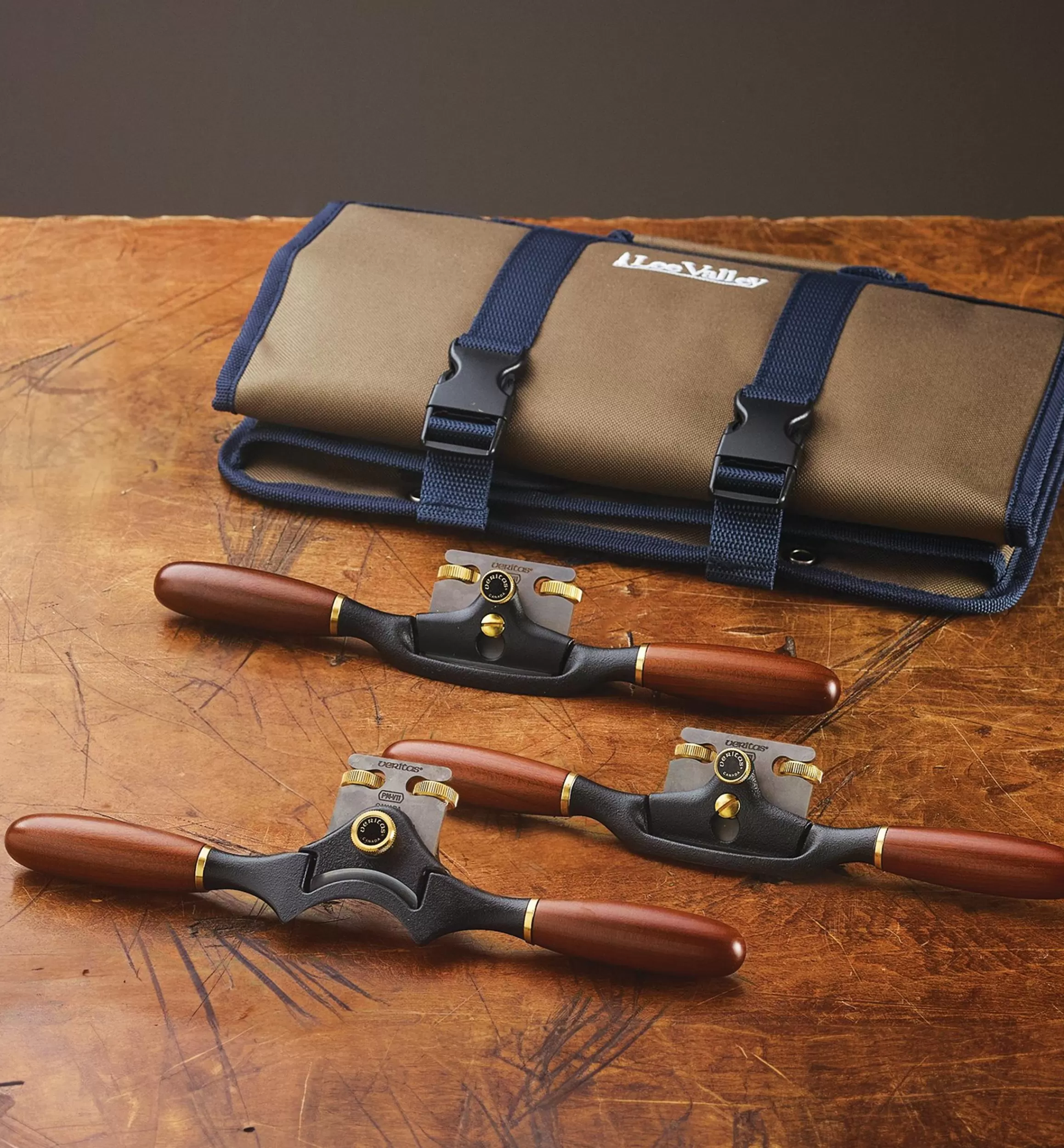 Lee Valley Veritas Spokeshave Set And Roll